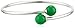 Amazon Collection Sterling Silver 10mm Onyx | Jade Flex Wrap Bracelet