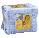 Fibertone 25 x 50" Bath Towels, Water Blue - 6 ct.