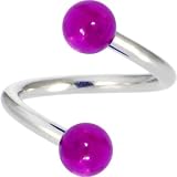 Spiral Twister - MAGENTA MAGIC Belly Button Ring - B0007P9OR8