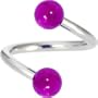 Spiral Twister - Magenta Magic Belly Button Ring