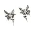 Sterling Silver Faery or Fairy Post Stud Earrings