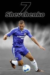 Schevchenko Chelsea Team 12"x8"
