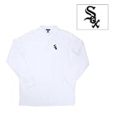 Chicago White Sox MLB Classic Pique Long Sleeve Polo Shirt (White)