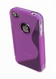 PURPLE TPU Case for Apple iPhone 4G Faceplate (fits Verizon and AT&T)
