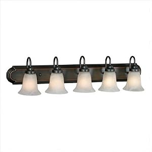 Brookfield Vanity Light in Oil Rubbed Bronze by Golden Lighting