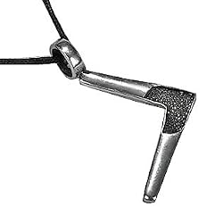Boomerang Pewter Pendant Necklace