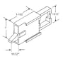 Tilt Window Latch, Right Hand, Slides onto Extrusion, Black