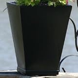Flower Pots - Medium Charcoal Adirondack Planter