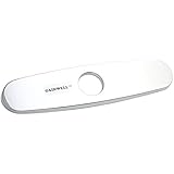 GAINWELL 10" Kitchen Sink Faucet Hole Cover Deck Plate Escutcheon, Polished Chrome
