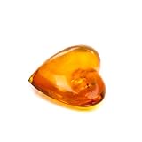 Baltic Amber Valentines Day Passionate Heart Cool Gemstone Small Amount of Inclusions