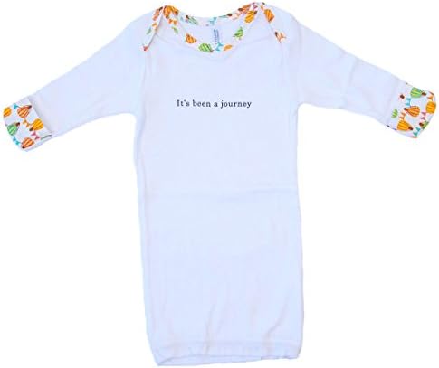 Just Arrived Collection - Unisex-baby 100% Cotton Newborn Gown (It's been a journey)