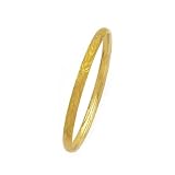 14K Yellow Gold Engraved Bangle - 5 MM