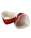 Le Creuset Enameled Stoneware Set of 4 Heart-shaped Ramekins