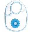 Under The Nile Organic Cotton Baby Bib - Applique Flower Vintage Garden