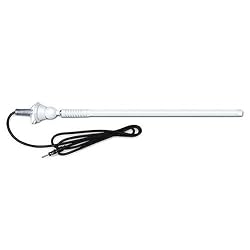 Dual MAR16W White Rubber Mast Marine AM/FM Antenna