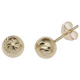 Diamond Stud Earrings in 9ct Yellow Gold