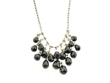 Black Diamond Waterfall Necklace in White Gold by Ten Thousand Things