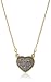 Marcia Moran Titanium Heart Pendant 18k Gold-Plated Necklace, 18