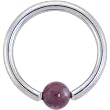 Picasso Jasper Natural Stone Bcr Captive Ring