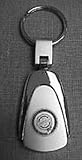 Auto Gold KC3CHR Stainless Steel Key Chains, Teardrop Style, Chrysler