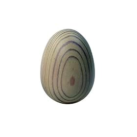 "SPLASH" EGG IN CREAM FINISHED MARITIME PINE Size 64x45mm