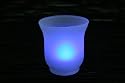 Frosted Tulip Shape Tealight Candle Holder with Color Changing Battery Operated Tealight