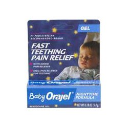 Baby Orajel Nighttime Formula Teething Pain Relief Gel 0.18 oz