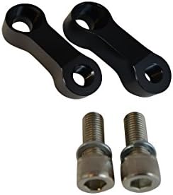 Motorbike Mirror Extenders Black 6cm Long -10mm Thread for Yamaha Cafe Racer Pair of Very