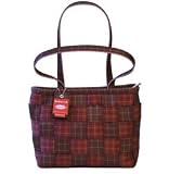 Review   / Original Seatbelt Bag Large Tote Zip Closure- Maroon Plaid
