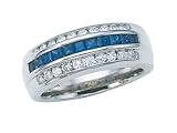 1.15 cts Genuine Sapphire Band - Platinum, 18kt White or Yellow Gold FREE GIFT BAG!