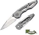 BUCK RUSH 2-1 2 DROP POINT BLADE KNIFEColor: Platinum by BUCK