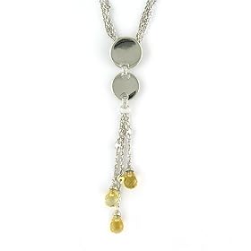 Silvr Citrine Necklace by CoolStyles.com