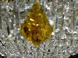 38mm-1.5 Amber French Cut Chandelier Crystal Prism