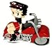 Betty Boop Cookie Jar Biker Angel Style On Motorcycle