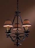 Minka Lavery Lights 903-08 Mini 3LT Chandelier - Iron Mission Inn Rustic mini chandeliers