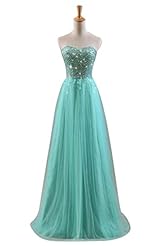 Strapless Lace 2015 Tulle Prom Dress 