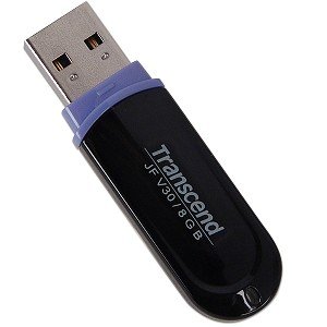 Childrens Toyshop  Electronics : Transcend JetFlash V30 8GB USB 2.0 Flash Drive (Black/Purple)