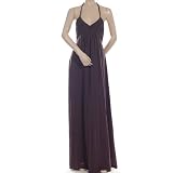 BCBG MOCHIATO JERSEY TIE LONG HALTER DRESS NEW S at BCBG MAX AZRIA