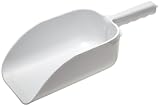Adcraft KS-14 14" Overall Length, White Heavy Duty Plastic Scoop