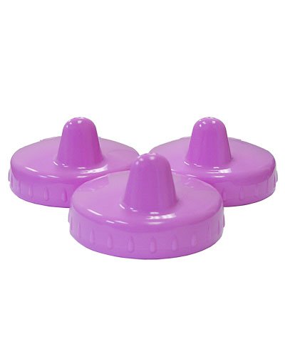 Playtex Baby Spill-Proof Cup Replacement Lids: Round Top 3-Pack Pink