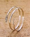 Egyptian Silver Snake Arm Band