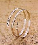 Egyptian Silver Snake Arm Band