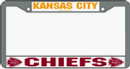 Kansas City Chiefs NFL Chrome License Plate Frame