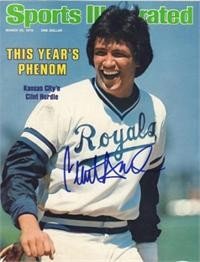 Clint Hurdle Autographed/Hand Signed Sports Illustrated Magazine (Kansas City Royals)