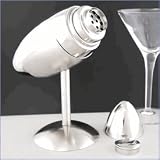 Stainless Steel Football Shaped Martini Shaker With Stand 18 oz - Great Executive and Groomsmen Gift