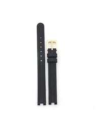 Watch Strap Geunine Leather Center Cut Rado Style Black Ladies 10mm
