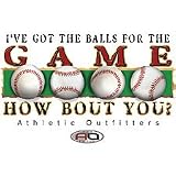 I've Got the Balls Baseball Tee - Ash Gray Youth M