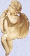 daydreaming baby angel statue home cherub sculpture New