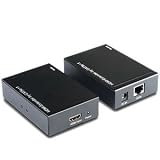 Fosmon HDMI Extender Adapter Over 1 Single Cat5e /6 (Up to 150 Feet) 1080p Extension Cable