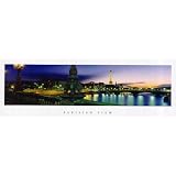 (12x36) Parisian View (Paris Skyline) Art Poster Print
